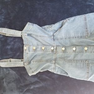 H&M Divided 3xs mini denimn overall dress